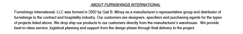 furnishings international